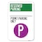 Signmission Reserved Parking-Permit Parking Only w Heavy-Gauge Aluminum Sign, 12" x 18", A-1218-23143 A-1218-23143 - alternate 1